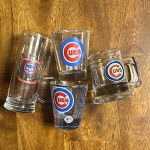 Chicago Cubs Shot Glass Set (4) | Sammy Sosa | MLB Barware